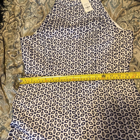 NWT Skirted eyelet w/blue embroidery jumpsuit - Picture 7 of 13